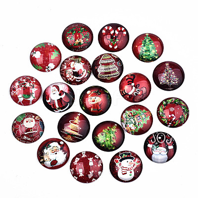 Glass Cabochons X-GGLA-S036-18B-1