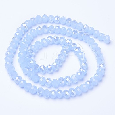 Electroplate Glass Beads Strands EGLA-A044-J1mm-B03-1