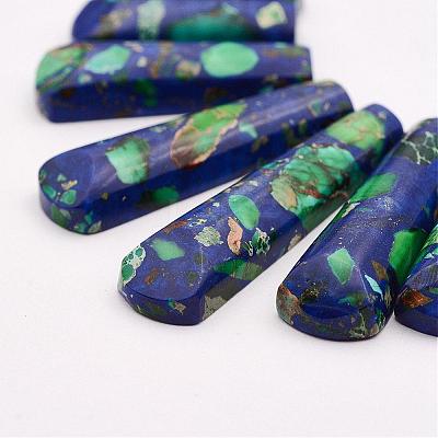 Regalite and Lapis Lazuli Beads Strands G-P298-E01-1