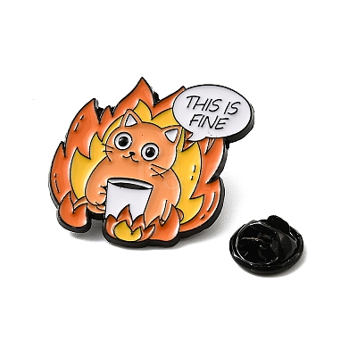 Fine Thmem Enamel Pin X-JEWB-K018-30B-EB-1