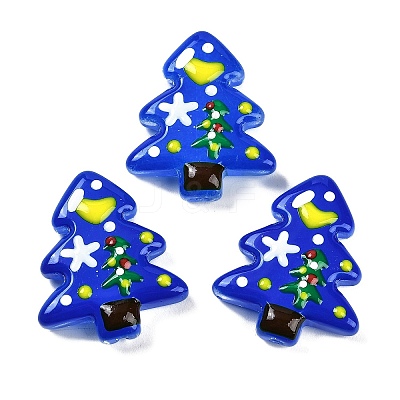 Christmas Theme Handmade Lampwork Beads LAMP-I027-07I-1