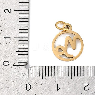 Ion Plating(IP) 304 Stainless Steel Charms STAS-R135-05G-07-1