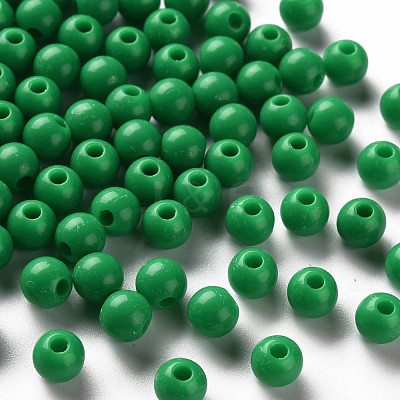Opaque Acrylic Beads MACR-S370-C6mm-24-1