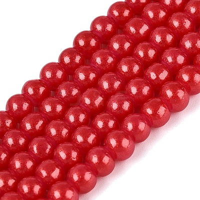 Baking Paint Glass Pearl Beads Strands DGLA-ZX001-05B-19-1