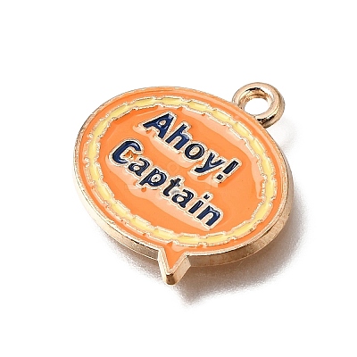 Alloy with Enamel Pendants AL-CBA9E11-03KCG-04-1