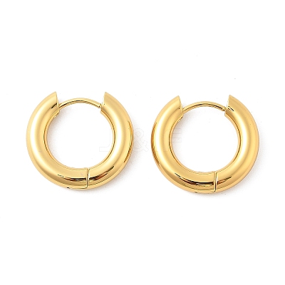 202 Stainless Steel Huggie Hoop Earrings EJEW-O087-08O-G-1