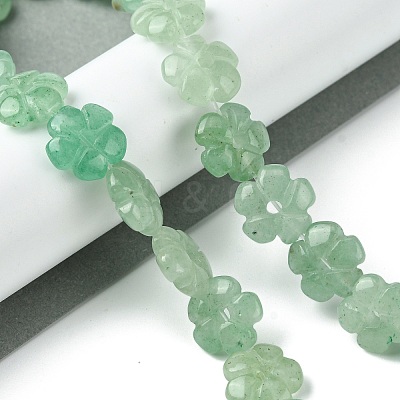 Natural Green Aventurine Beads Strands G-H023-B13-01-1