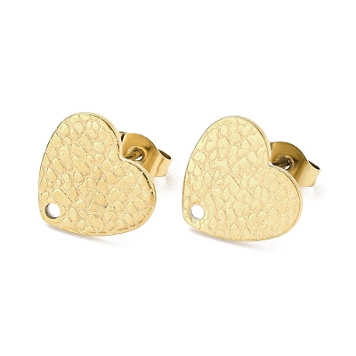 Ion Plating(IP) 304 Stainless Steel Stud Earring Findings LS-STAS-I183-08B-G-1