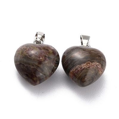 Natural Rhyolite Jasper Pendants G-I311-A27-1