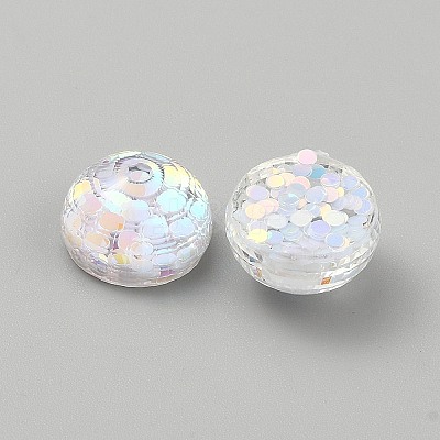 Transparent Resin Cabochons RESI-WH0038-47C-1