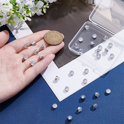 32Pcs Brass Ear Nuts KK-ME0003-62P-1