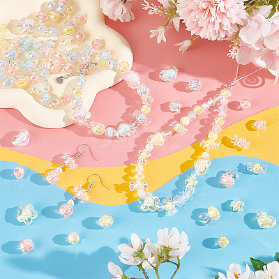 Transparent Acrylic Beads TACR-PH0001-71-1