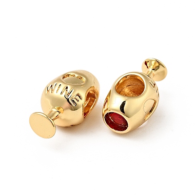 Rack Plating Brass European Beads KK-E060-05G-1