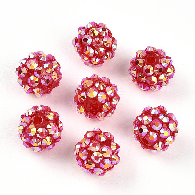 AB-Color Resin Rhinestone Beads RESI-S315-10x12-08-1