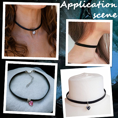 4Pcs Leather Choker Necklaces NJEW-SC0001-69-1