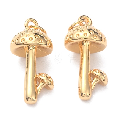 Autumn Theme Brass Pendants KK-O140-19G-1