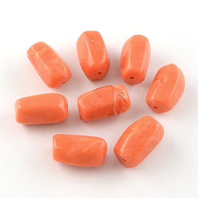 Column Imitation Gemstone Acrylic Beads OACR-R028B-M-1