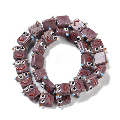 Handmade Lampwork Beads Strands LAMP-Q036-07E-1