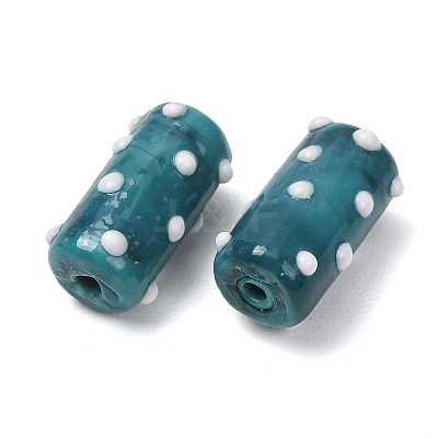 Handmade Lampwork Bumpy Beads LAMP-G170-01B-14-1
