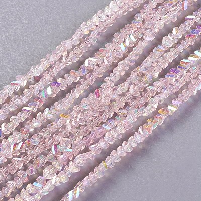 Electroplate Glass Beads Strands EGLA-E057-01B-01-1