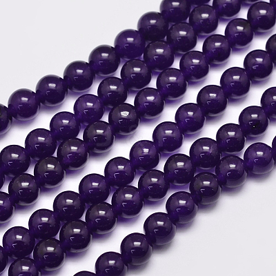Natural Malaysia Jade Bead Strands X-G-A146-8mm-A01-1