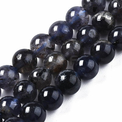 Natural Iolite/Cordierite/Dichroite Beads Strands G-S376-005A-1