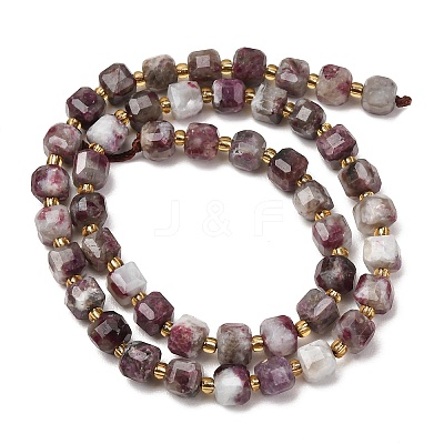 Natural Plum Blossom Tourmaline Beads Strands GG-CBAC972-A02-01-1