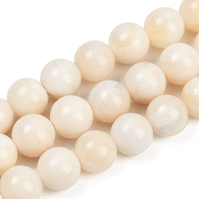 Natural White Jade Beads Strands G-F792-C01-02-1