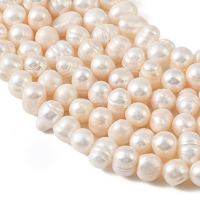 Natural Cultured Freshwater Pearl Beads Strands PEAR-L034-16B-1