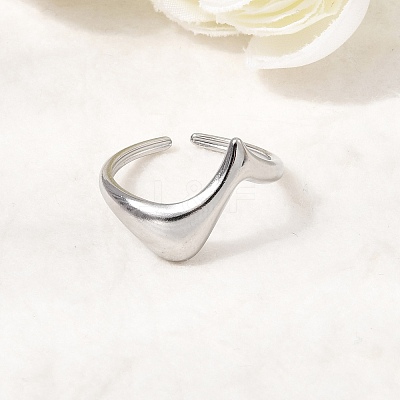 304 Stainless Steel Cuff Open Rings RJEW-T034-03P-1
