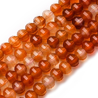 Natural Carnelian Beads Strands G-P587-D06-02-1