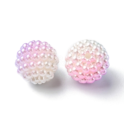 Imitation Pearl Acrylic Beads OACR-FS0001-32E-1