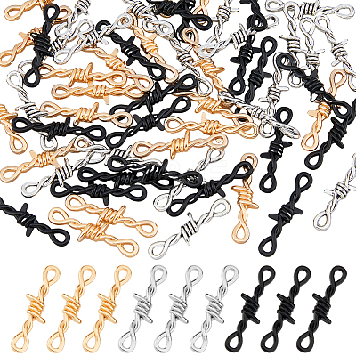 60Pcs 3 Colors Zinc Alloy Connector Charms FIND-DC0004-86-1