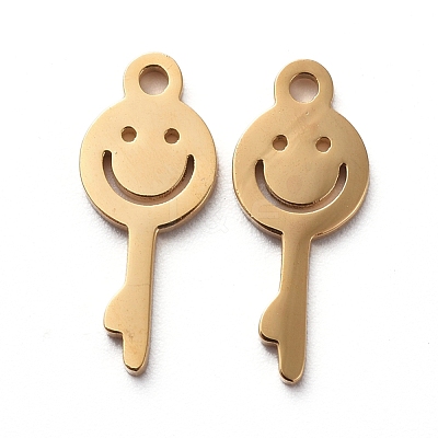 PVD Vacuum Plating 304 Stainless Steel Charms STAS-G215-07G-1
