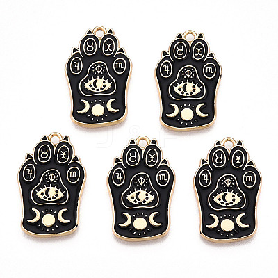 Alloy Enamel Pendants ENAM-CJC0020-19-1