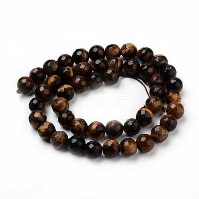 Natural Tiger Eye Beads Strands G-Q462-84-8mm-1