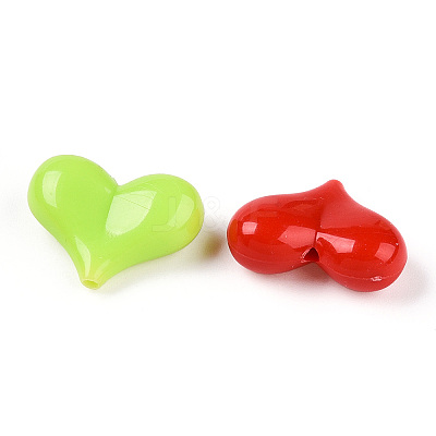 Opaque Acrylic Beads X-SACR-N018-11-1