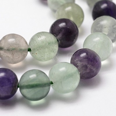 Natural Fluorite Bead Strands X-G-D840-56-6mm-AB-1