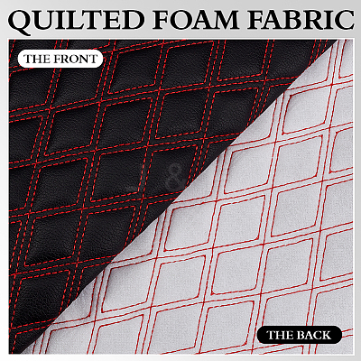PVC Leather with Foam Fabric DIY-WH0671-392D-1