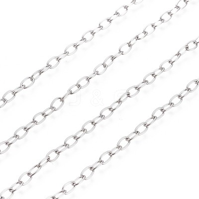 Tarnish Resistant 304 Stainless Steel Cable Chains CHS-L024-013A-1
