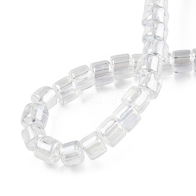 Transparent Glass Bead Strands X-GLAA-N047-09-E01-1