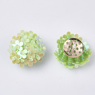 PVC Paillette Cabochons FIND-S321-01H-1