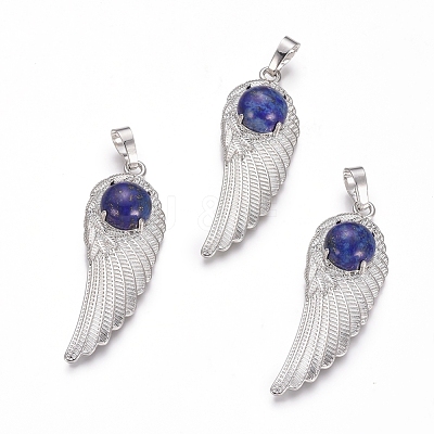 Natural Lapis Lazuli Pendants G-L512-P08-1