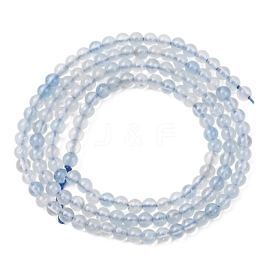 Natural Aquamarine Beads Strands G-H358-A11-3mm-01-1