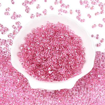 Baking Paint Transparent Glass Seed Beads SEED-N006-05D-1
