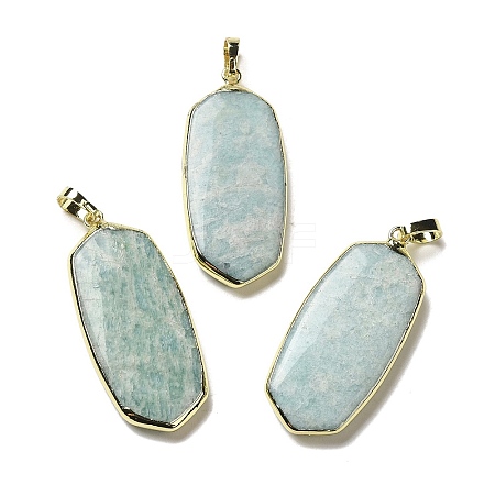 Natural Amazonite Pendants G-A099-01G-02-1