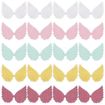 40Pcs 5 Colors Cloth Patches DIY-GF0005-06-1