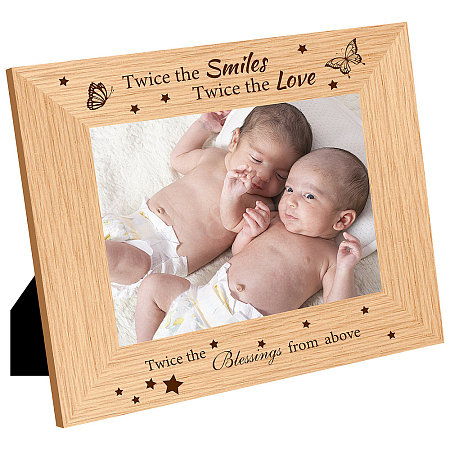 Natural Wood Photo Frames DIY-WH0247-012-1