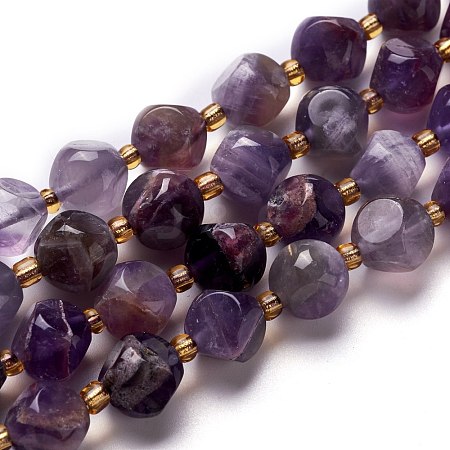 Natural Amethyst Beads Strand G-M367-28A-1