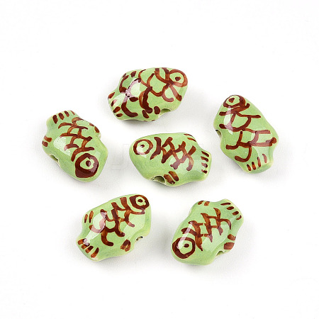 Handmade Porcelain Beads PORC-N009-07A-1